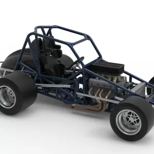 Sprint car Base Version 2 Scale 1:25 - Model thumbnail 24