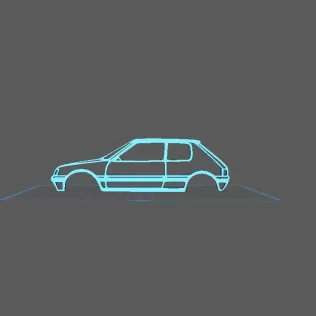 Peugeot - 205 Wall Art