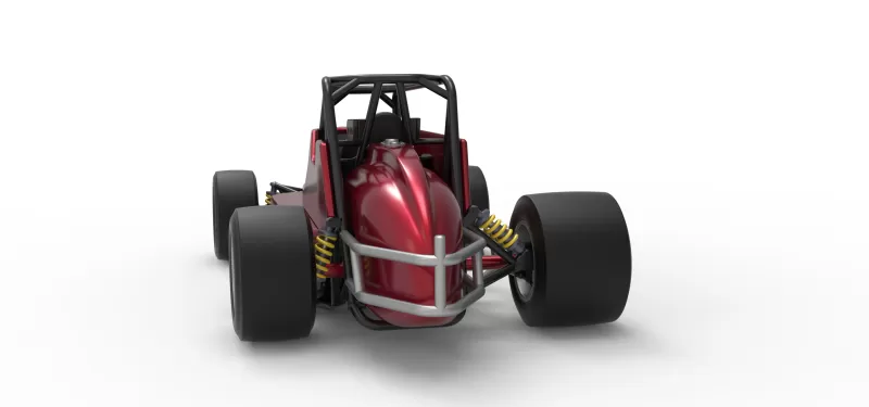 Pavement Silver Crown Car Version 2 Scale 1:25 - Model preview 14