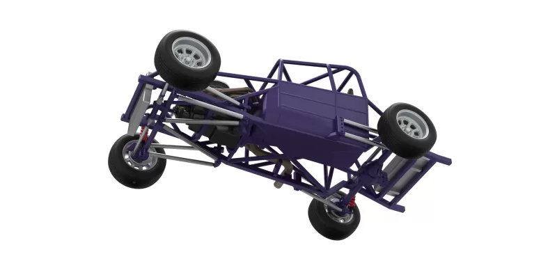 Canadian vintage modified stock car Base Scale 1:25 - Model preview 3