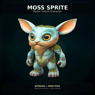 Mystic Forest Creatures – Fantasy 3D Character Pack - Model thumbnail 2