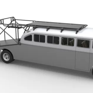 Vintage Transporter truck for Race car Version 8 Scale 1:25 - Model thumbnail 27