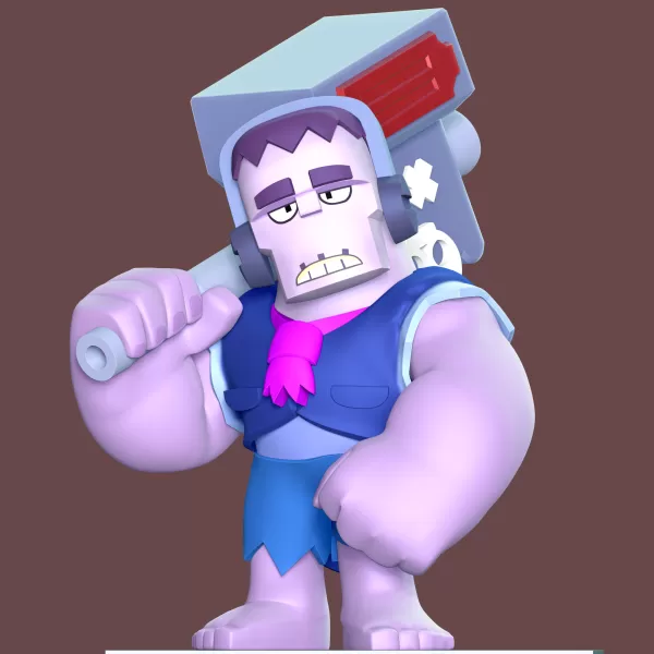 Frank Brawl Stars Fan Art - Model preview 1