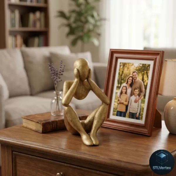 Statue – Minimalist Sitting - Model preview 1