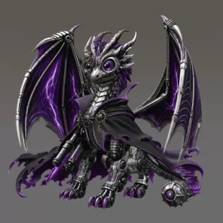 Shadow Mecha Dragon STL File for 3D Print - Model thumbnail 8