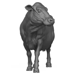 3D Printable Milking Cow - Model thumbnail 3