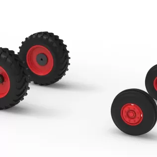 Wheel Set of Racing Combine Harvester Version 1 Scale 1:25 - Model thumbnail 7