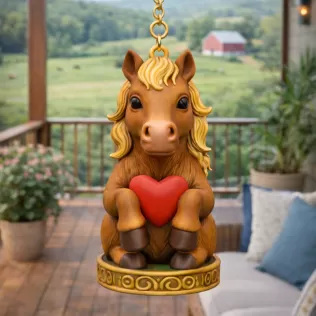 Cute Horse Ornament - STL File - Horse Pendant for 3D print