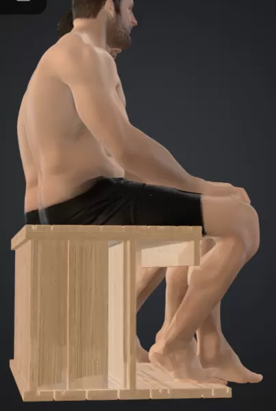 Zwei Männer in der sauna - Model preview 2