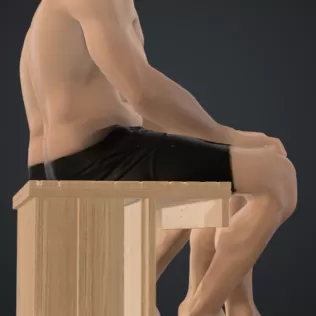 Zwei Männer in der sauna - Model thumbnail 2