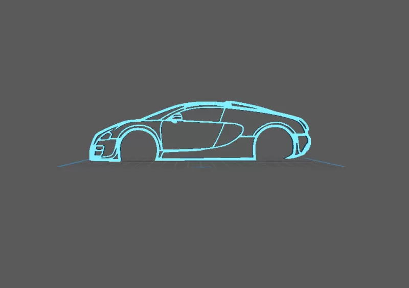 Audi - R8 Wall Art - Model preview 2
