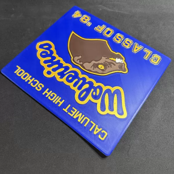 Red Dawn "Wolverines" Wall Plaque - Model preview 3