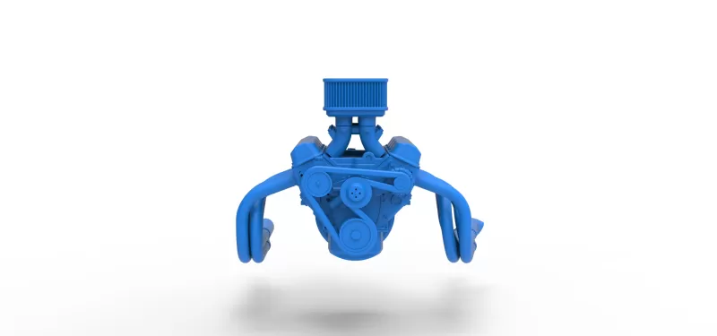 Engine of Silver Crown Car Scale 1:25 - Model preview 5