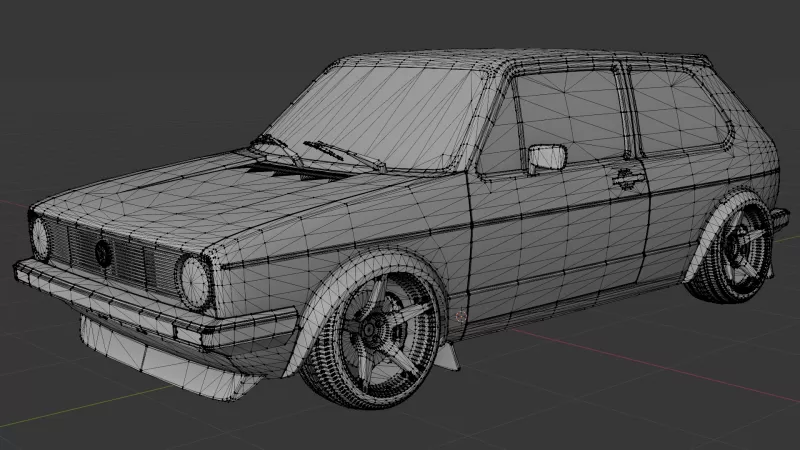 Volkswagen Golf mk1 - Model preview 7
