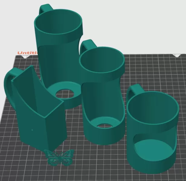 3D Printable Can and Juice Box Holder Files (STL) - Model preview 1