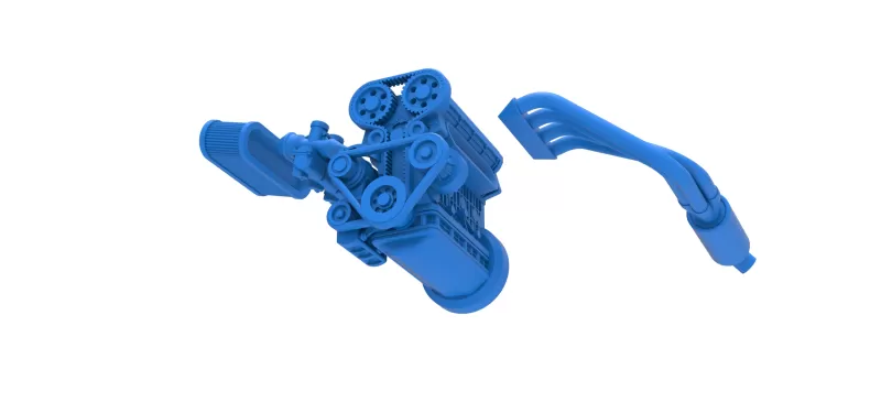 Engine of New Zealand Minisprint Scale 1:25 - Model preview 18