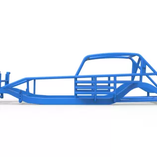 Frame of Vintage Asphalt Modified stock car Scale 1:25 - Model thumbnail 6