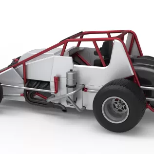 Dirt Silver Crown Car Scale 1:25 - Model thumbnail 12