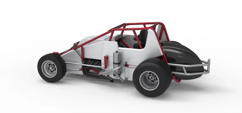 Dirt Silver Crown Car Scale 1:25 - Model preview 12