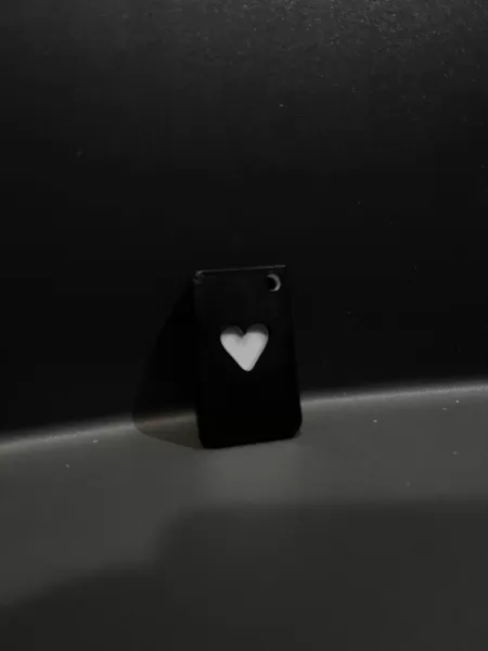 porte-clef coeur - Model preview 1