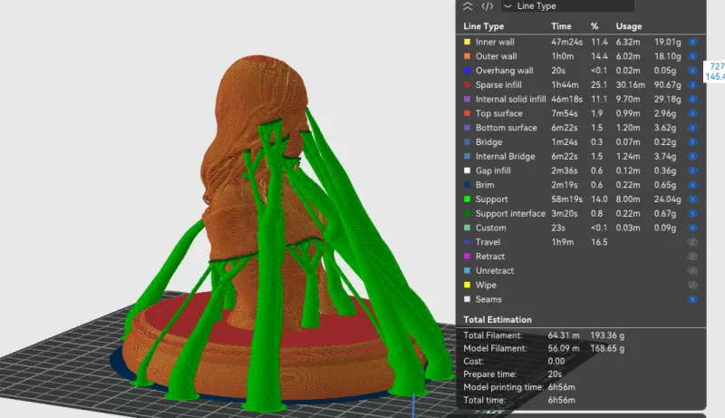 Reese Witherspoon 3D Bust - Model preview 2