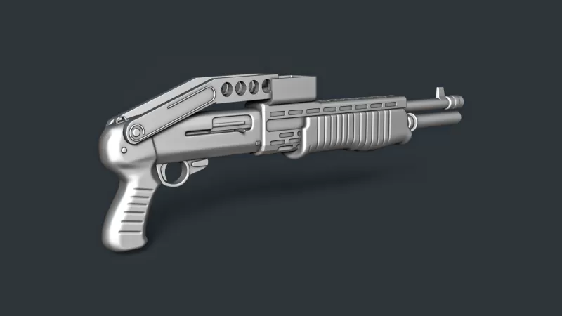 SPAS-12 Folded Stock RoZ - Model preview 2