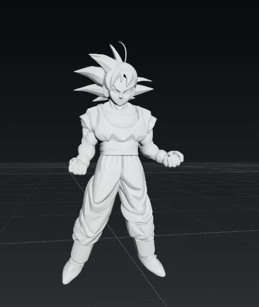 GOKU ADULTO - Model preview 1