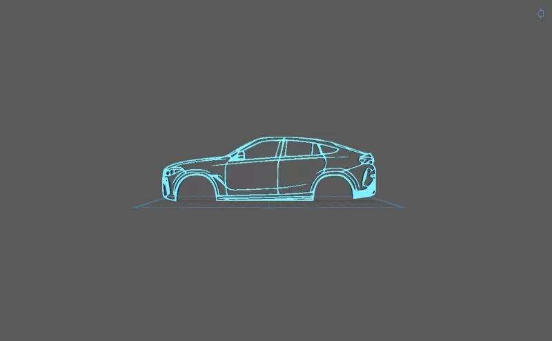 BMW - X6 G06 2020 Wall Art - Model preview 1