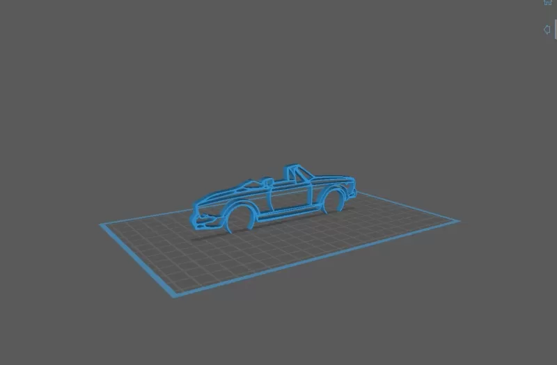 Fiat - 600 Convertible Wall Art - Model preview 2