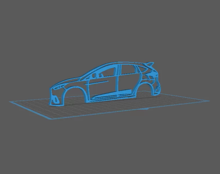 Ford - Focus RS Wall Art - Model preview 1