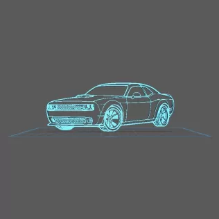 Dodge - Challenger SRT Hellcat Wall Art
