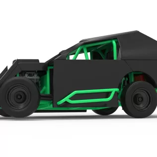 Mod Lite Race car while turning Scale 1:25 - Model thumbnail 2