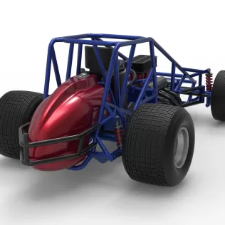 Dirt Silver Crown Car Base Scale 1:25 - Model thumbnail 18