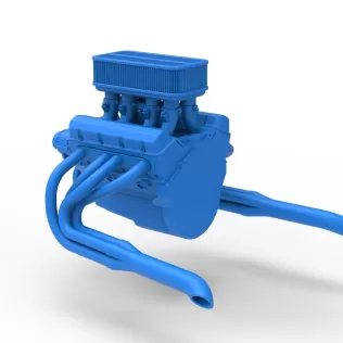 Engine of Silver Crown Car Scale 1:25 - Model thumbnail 10