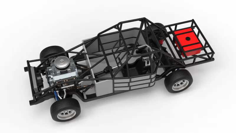 IMCA Stock car Base Scale 1:25 - Model preview 4