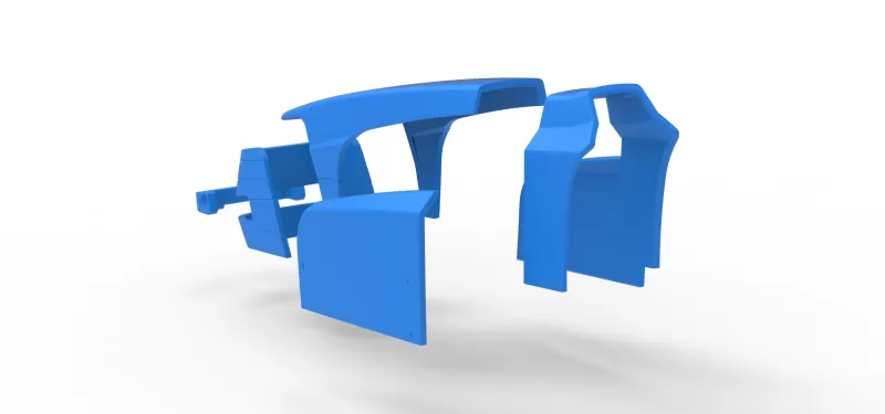 Hood of Pulling tractor Version 9 Scale 1:25 - Model preview 19
