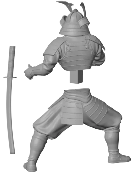 Samurai Karate Trophy – Premium 3D Model - Model preview 12