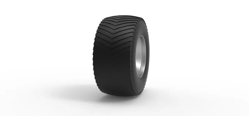 Rear wheel from Pulling tractor 4 Scale 1:25 - Model preview 3