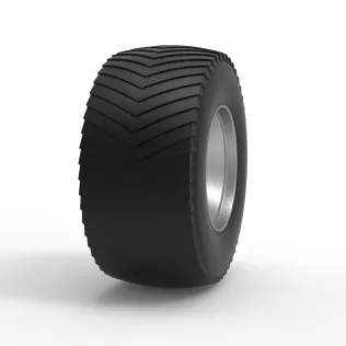 Rear wheel from Pulling tractor 4 Scale 1:25 - Model thumbnail 3