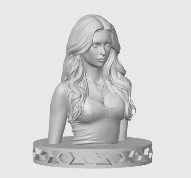 Nina Dobrev 3D Bust Print - Model preview 3
