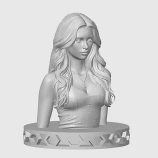 Nina Dobrev 3D Bust Print - Model thumbnail 3
