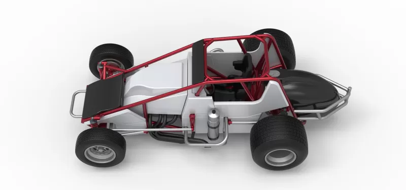 Dirt Silver Crown Car Scale 1:25 - Model preview 10