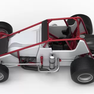 Dirt Silver Crown Car Scale 1:25 - Model thumbnail 10