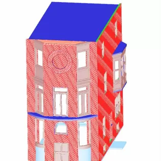 1:87 / H0 - Stadtvilla - Haus mit Erker - Komplettbausatz - Model thumbnail 5
