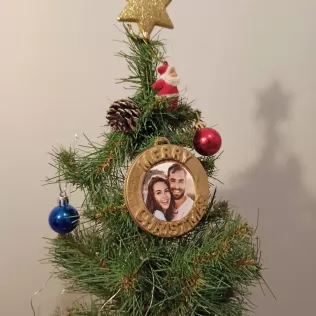 Personalized Christmas Ornaments with Photo, Interchangeable - Model thumbnail 4