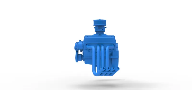 Engine V8 for vintage dragster Version 9 Scale 1:25 - Model preview 8