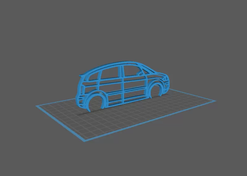 Audi - A2 Wall Art - Model preview 1