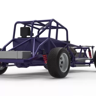 Canadian vintage modified stock car Base Scale 1:25 - Model thumbnail 19