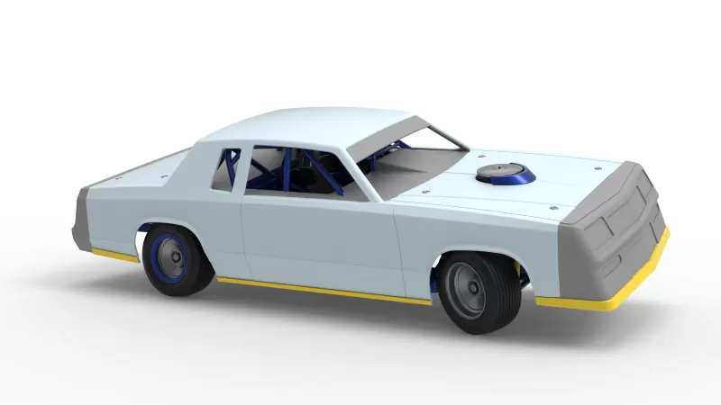 IMCA Stock car while turning Version 2 Scale 1:25 - Model preview 24