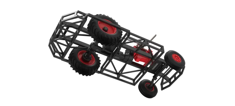 Chassis of Racing Combine Harvester Scale 1:25 - Model preview 3